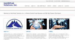 Desktop Screenshot of intellipeaksolutions.com